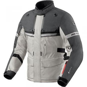 Chaqueta de Moto Revit Poseidon 3 Goretex Gris Plata Antracita L