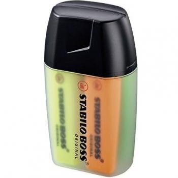Marcador fluorescente STABILO BOSS Original - Estuche Big BOSS Box con 4 colores