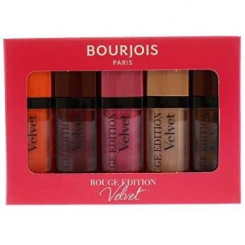 Set de 5 Labiales Líquidos Mate Bourjois Rouge Édition Velvet con Aplicador