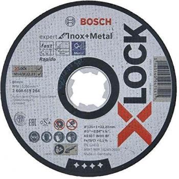 Disco Corte Inox Ø 125x1 Mm Xlock Expert Bosch