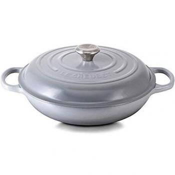 Le Creuset 30 cm Mist Grey Cast Iron Shallow Braiser