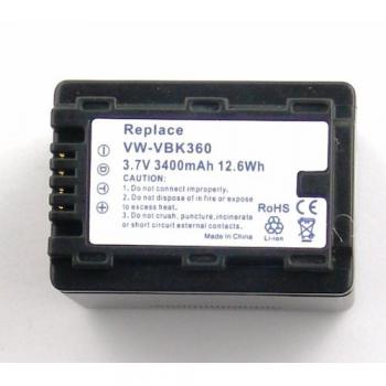 AccuCell - Batería para Panasonic VW-VBK360 y VW-VBK180