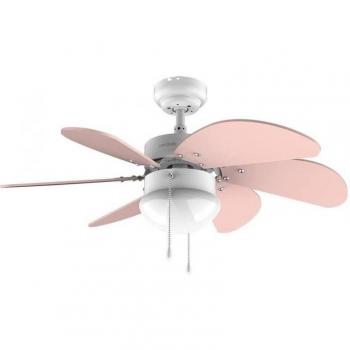 Cecotec EnergySilence Aero 3600 Vision Nude Ventilador de Techo con Luz LED 50W 3 Velocidades Rosa