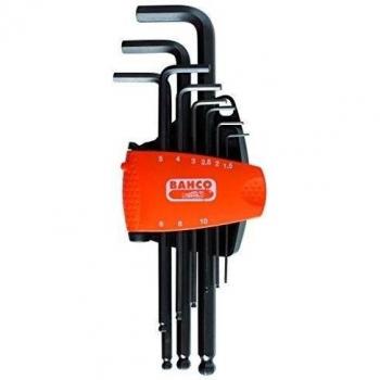 Bahco BE-9678 - Juego Destornillador Hex Bola 9 Pzs