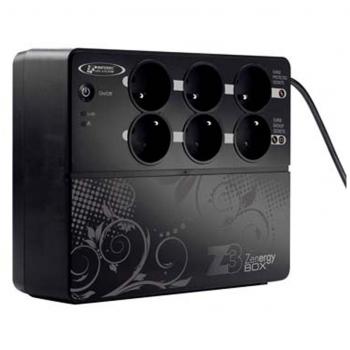 Infosec Z3 Zenergy Box, 500 VA 500VA Negro Sistema de alimentación ininterrumpida