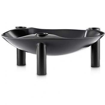 Stoff Nagel Cuenco, Metal, Negro, 5,6 x 13,8 cm