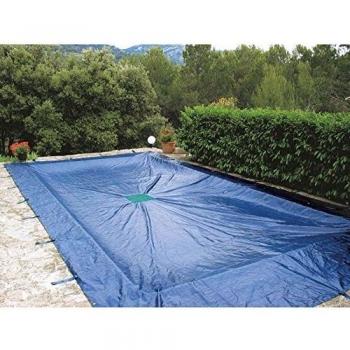 WerkaPro 02504 - Cubierta protectora 6 x 10 m - Para piscina rectangular - 140g / m2 - Marino