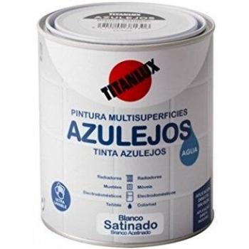 Titanlux Esmalte azulejos al agua Satinado Blanco 750 ml