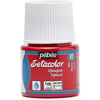 Setacolor Opaque 45 ml PEBEO Rojo 80 para Tela