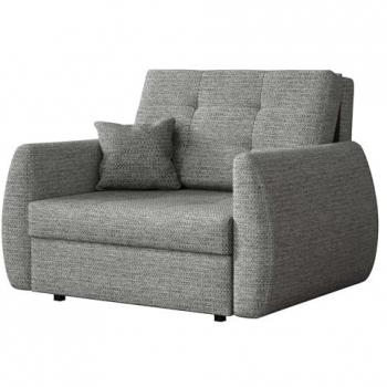 Sillón Columbus 213, Tapiz Aragon 90, Metal, 85x110x98cm, Función Sofá Cama con Cajón