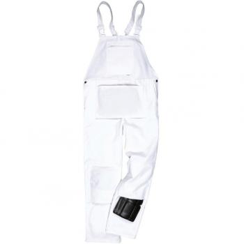 Portwest Mens Workwear Painters Decorators Protect Bib & Brace Dungarees White