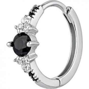 Ear Candy - Piercing aro Keila de plata bañado en rodio