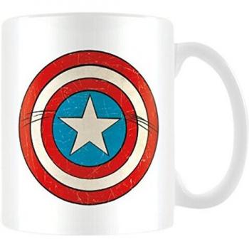 Marvel Retro - Taza Captain America Shield, 320ml
