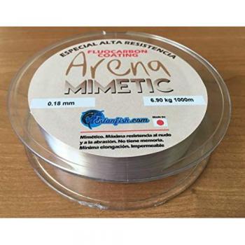 Línea de pesca monofilamento transparente Estanfish 1000 m, 0.18 mm, resistencia de 6.90 kg