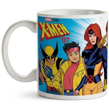 Taza de cerámica Group X-Men Marvel, diseño exclusivo con personajes de X-Men, capacidad de 350 ml, apta para microondas y lavavajillas, acabado brillante y resistente