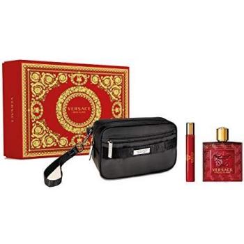 Versace Eros Flame Gift Set Eau de Parfum 100 ml + Miniature Eau de Parfum 10 ml + Cosmetic Pouch