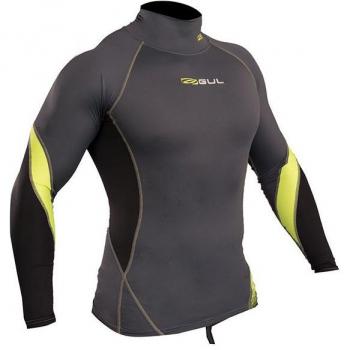 Gul 2018 Xola Long Sleeve Rash Vest Graphite/Lime RG0339-B4 Sizes- - Large