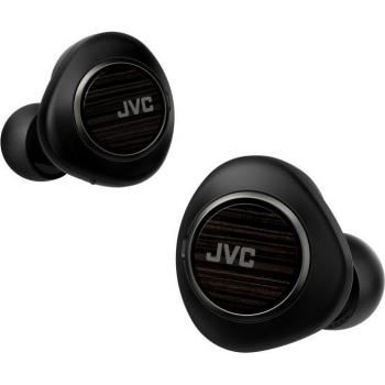 Auriculares Inalámbricos Verdaderos JVC HA-FW1000T con Anulación de Ruido, Diáfragma de Madera y hasta 27h de Reproducción