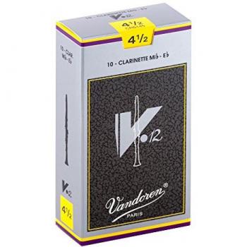 Vandoren V.12 Eb Clarinet Reeds Strength 4.5 - Box of 10