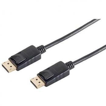 Cable DisplayPort 1.2 UHD 4K 60Hz, Conector a Conector, Negro, 1 m