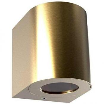 Aplique LED de exterior Canto 2, 10 cm, latón, IP44, 12W