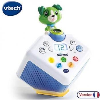 Reloj Despertador Proyector StoriKid Vtech con funciones de narración de historias, color azul
