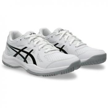 Zapatillas de interior Asics Upcourt 6 GS para niños, blancas y negras, talla 32.5
