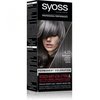 Syoss Professional Permanent Hair Color 4-15 Ash Chrome - 2x50 ml