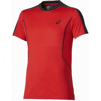 Asics - Padel Top SS, color rojo, talla XL