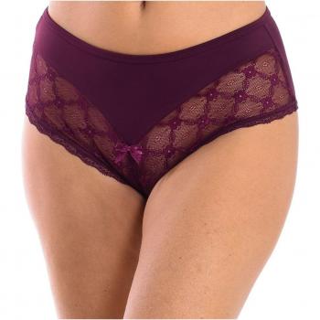 Culotte de encaje Selene BRIGITTE mujer Burdeos G/L