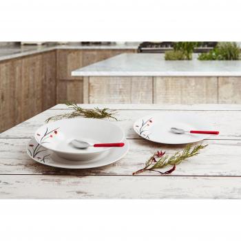 Quid Liz - Vajilla de 18 piezas, porcelana, multicolor