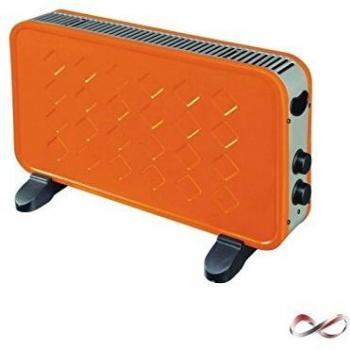 Termoconvettore Niklas Biscotto Naranja 2000W - Dimensiones 60x10x35 cm, Termostato Regulable