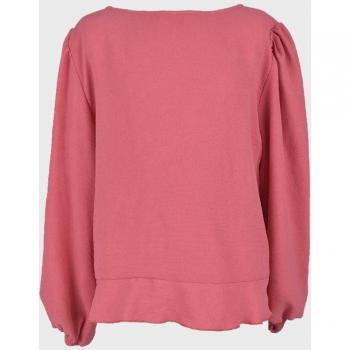 Blusa de niña manga larga lisa - La Ormiga 1122113201 coral