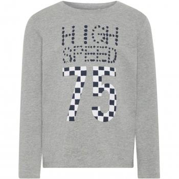 NAME IT Camiseta Manga Larga NIÑO VUXI - 104, Grey Melange