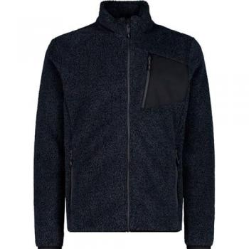 CMP Highloft Fleece Jacket for Men (Color: Titanium-Black, Size: 54)