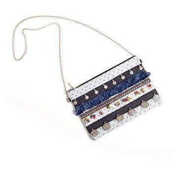 VENCA Bolso cadena para colgar mujer by VencaStyle - 025543,AZUL,UNICA