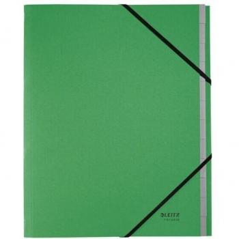 Carpeta clasificadora de cartón verde Leitz 39150055