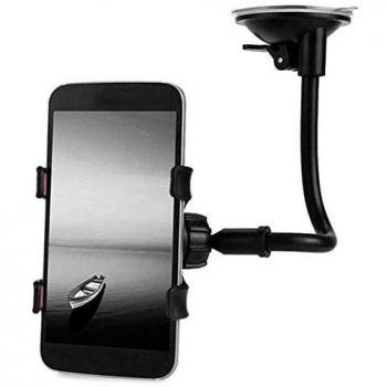 Soporte de Coche con Ventosa y Brazo Universal 360º para Smartphone Negro