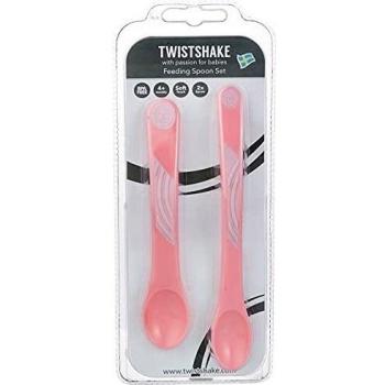 Twistshake 78189 - Cubiertos, color pastel rosa