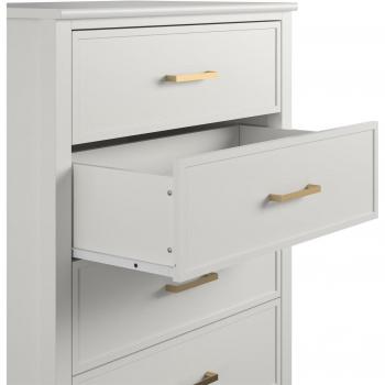 Cómoda de 4 Cajones Westerleigh en MDF Gris Grafito