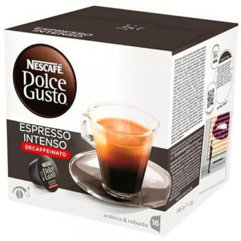 Cápsulas de Café Nestlé Dolce Gusto Intenso Descafeinado - Caja 16 Unidades