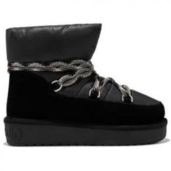 Botas de Mujer D.Franklin Nordic Acolchadas con Forro de Pelo y Acabado Brillante - Estilo Australiano Low Bomb