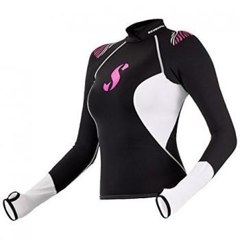 SCUBAPRO - Rash Guard, Color Negro,Rosa, Talla XL
