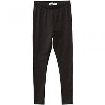 Pantalón Largo Name It Davina Solid Swe Legging para niña, color negro, estilo casual