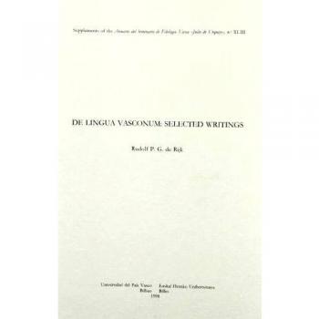 De lingua vasconum: Selected writings: 43