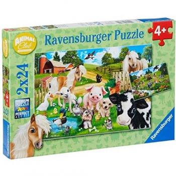 Ravensburger Animal Club 2x24 Pieces Farm Animals Puzzle