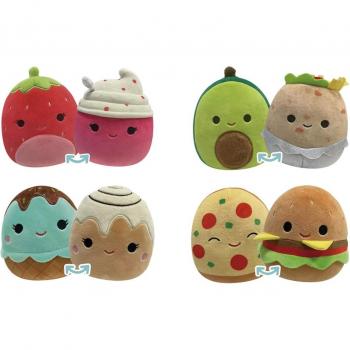 Squishmallows Flip A Mallows - Austin y Bernardo 10 cm, peluche oficial de licencia, reversible