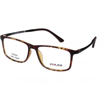 Polar 401 With Clip-On 428 Gafas Recetadas para Hombre Tortoiseshell y Careyshell con armazones en color carey y lentes de prescripción, tamaño 55