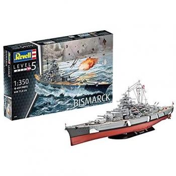 Revell- Bismarck Maqueta Acorazado, 14+ Años, Multicolor, 71,8 cm de Largo