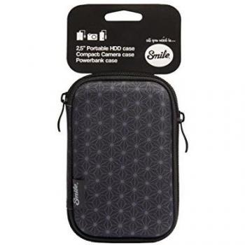 Smile 111620840199 - Funda de transporte universal para disco duro con cremallera , Negro